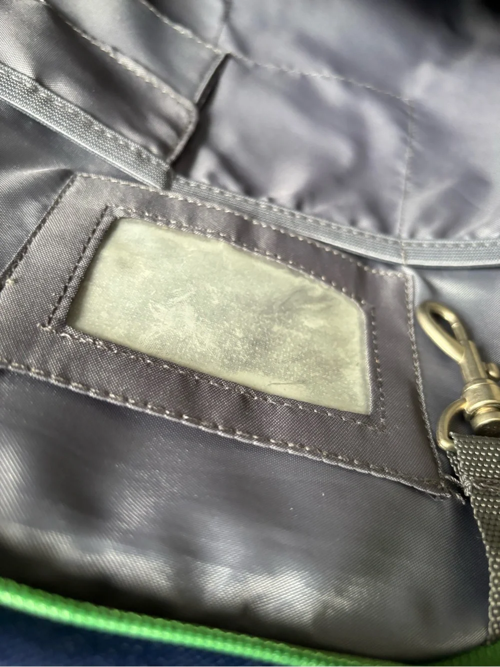 Pottery Barn Kids Navy and Green Small Backpack